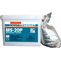 Colle à parquet, ms polymère, Soudal, 6 ou 18 kg