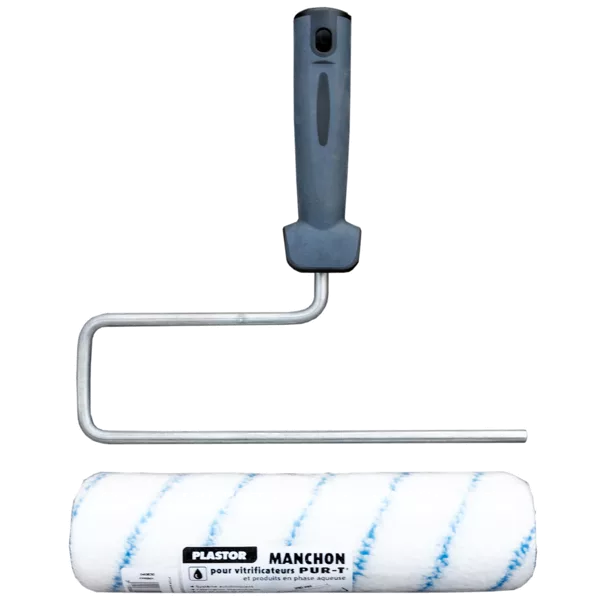 Manche avec rouleau pour vitrificateur, 250 mm