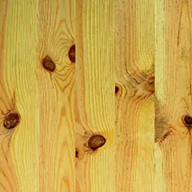 Parquet pin cloué, simple face - largeur 7 cm