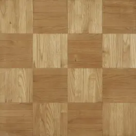Parquet châtaignier pose collé - damier/mosaïque - brut