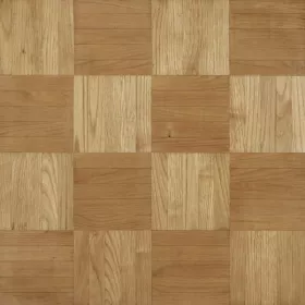 Parquet chêne pose collé - damier/mosaïque - brut